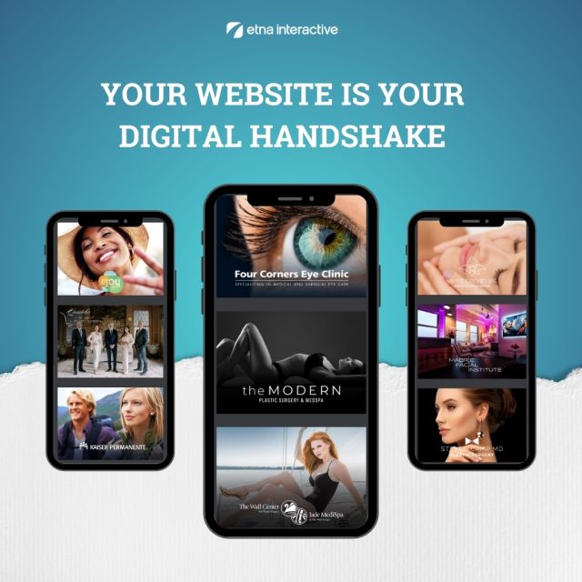Your website is your digital handshake, the first impression you make online! It should be stunning, functional, and outshine your competition. 🌟 Our award-winning team crafts websites that captivate and convert, bringing more patients to your practice. Check out our portfolio at the link in the bio, and let's elevate your online presence together! 

#EtnaInteractive – Marketing that Makes You More. 

#WebsiteDesign #DigitalMarketing #WebsiteRedesign #WebDesign #DigitalMarketing #MedSpa #CreativeDesign #DigitalMarketing #MedicalMarketingAgency #MarketingAgency  #HealthcareMarketing #MedicalPractices